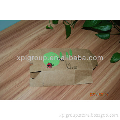 brown kraft paper box to pack food